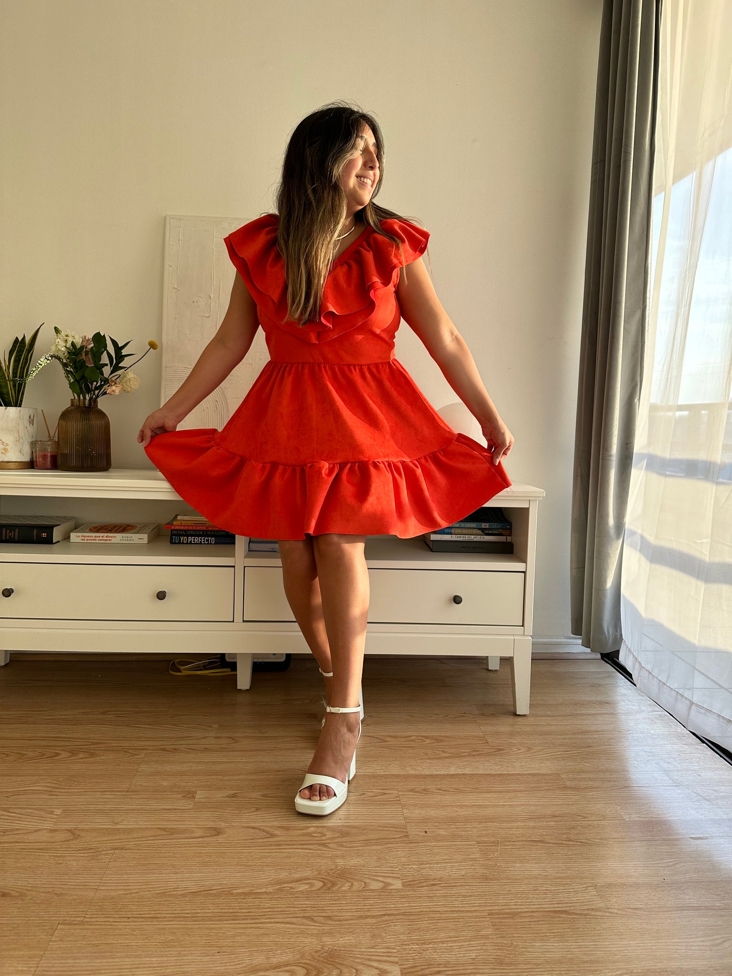 Vestido Paulina Agamuzado