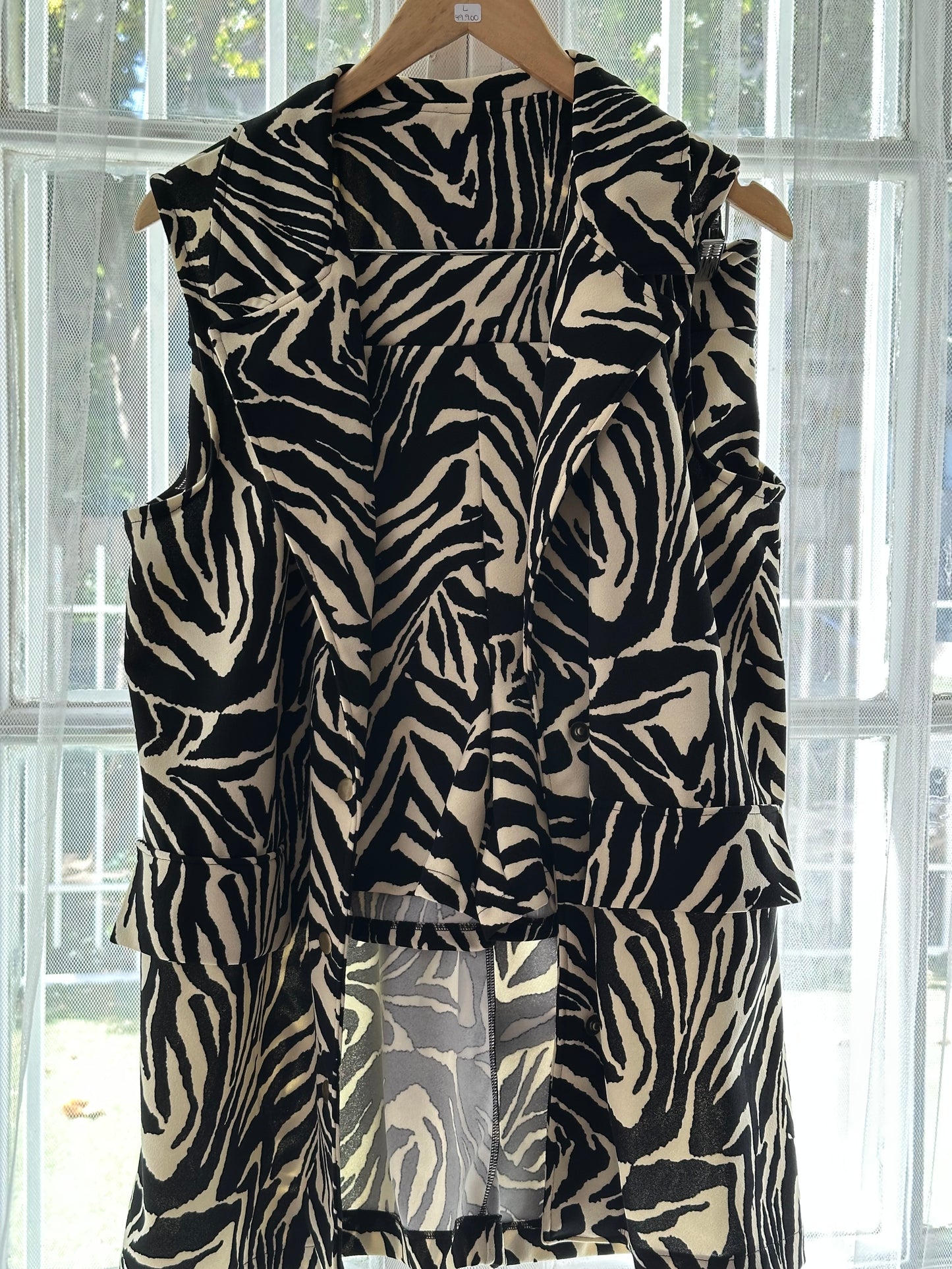 Blazer Almendra Tela Scuba