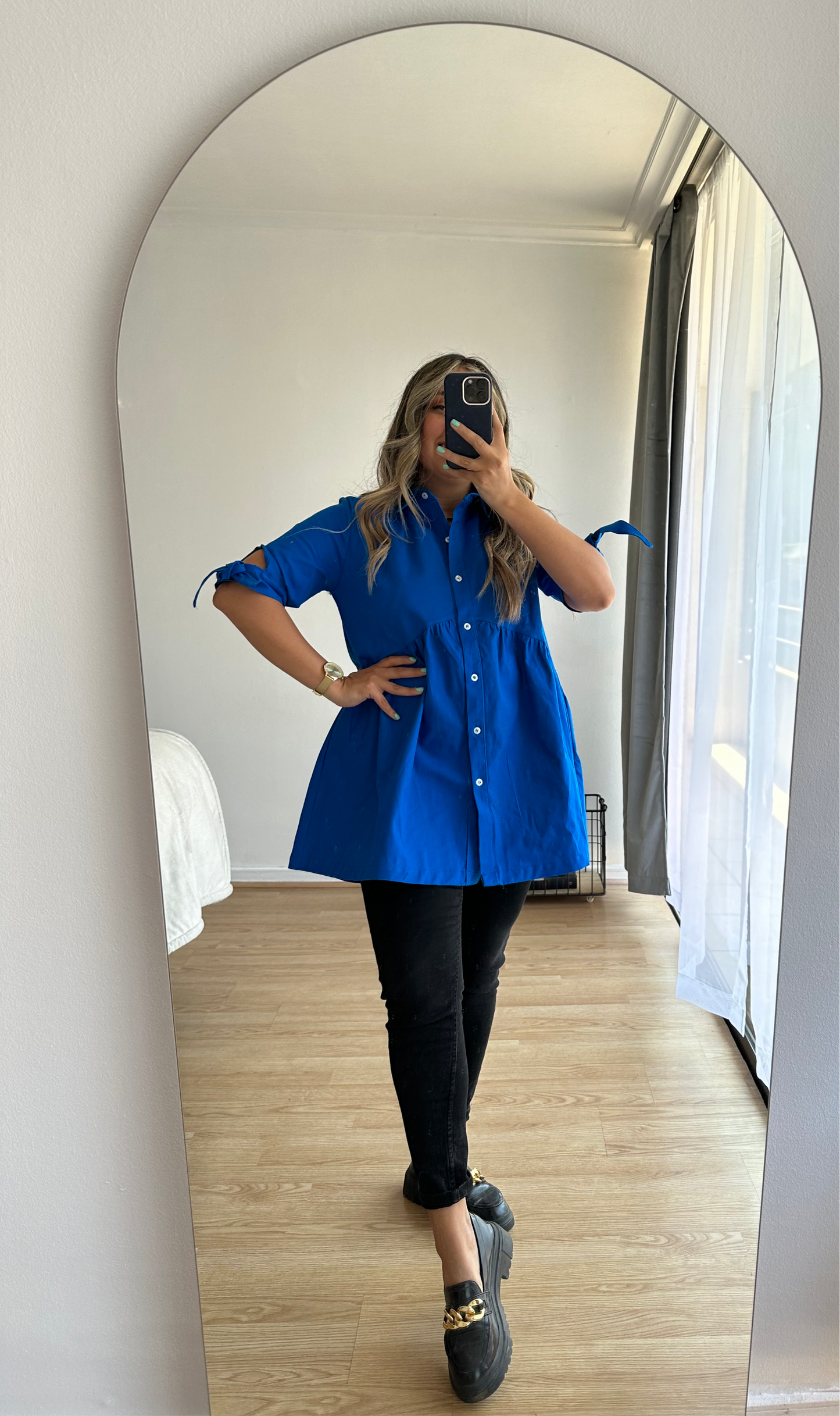 Camisa Meghan Manga Corta