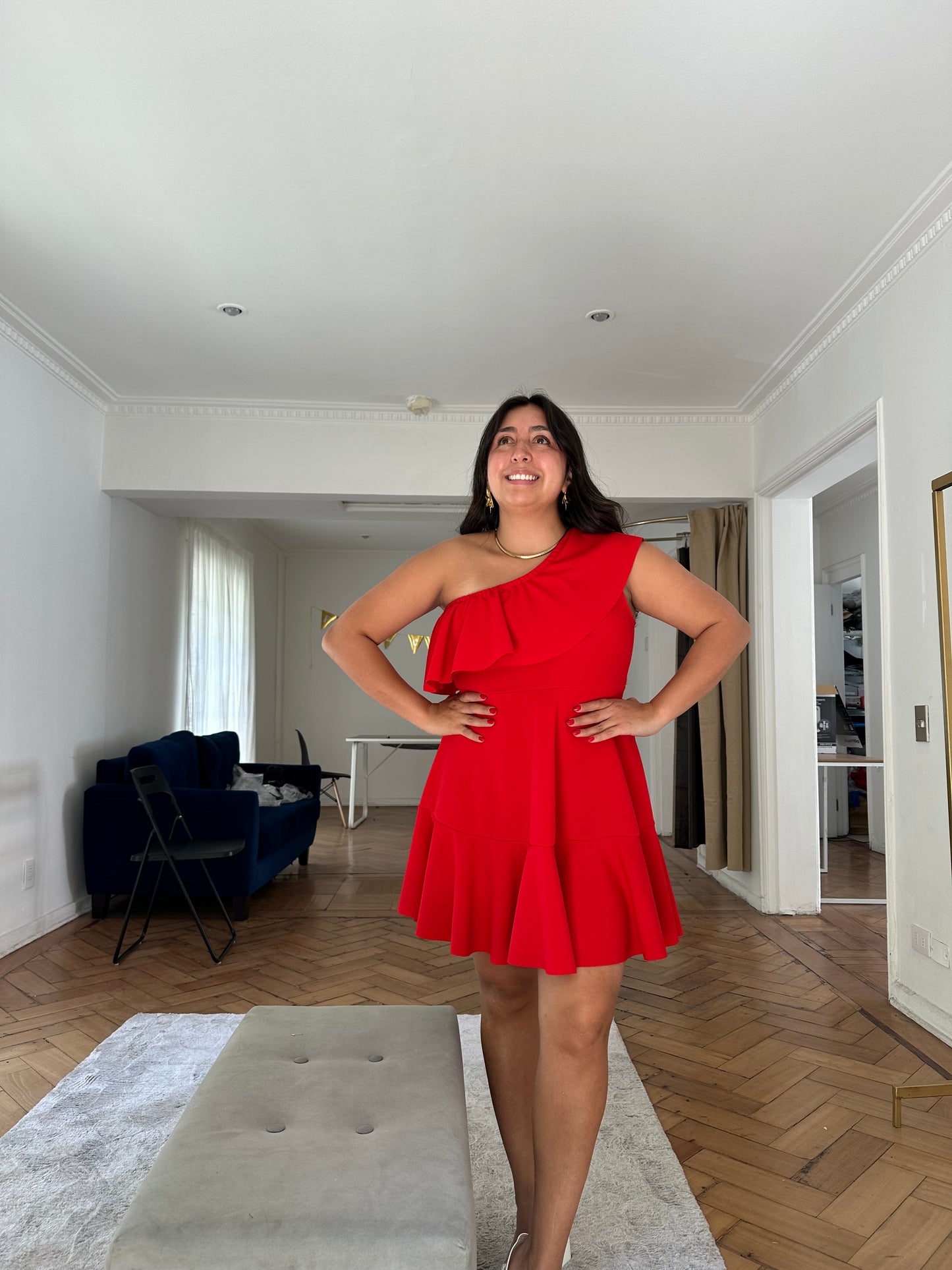 Vestido Paz Tela Scuba