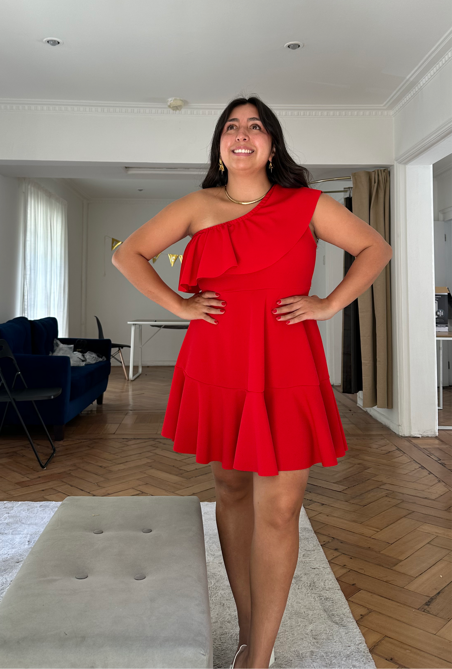 Vestido Paz Tela Scuba