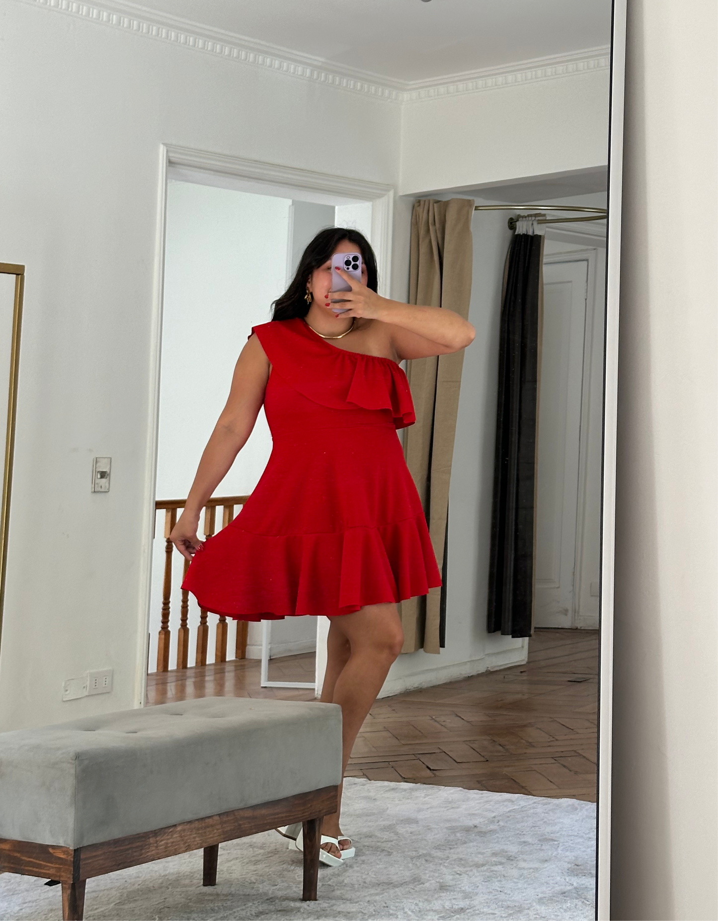 Vestido Paz Tela Scuba