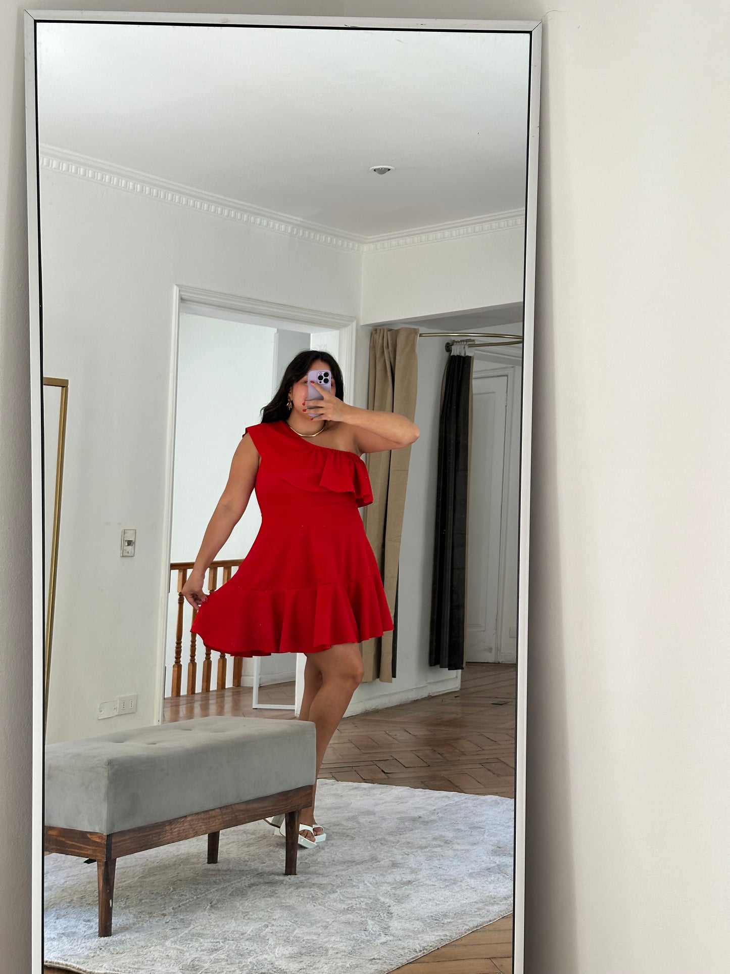 Vestido Paz Tela Scuba