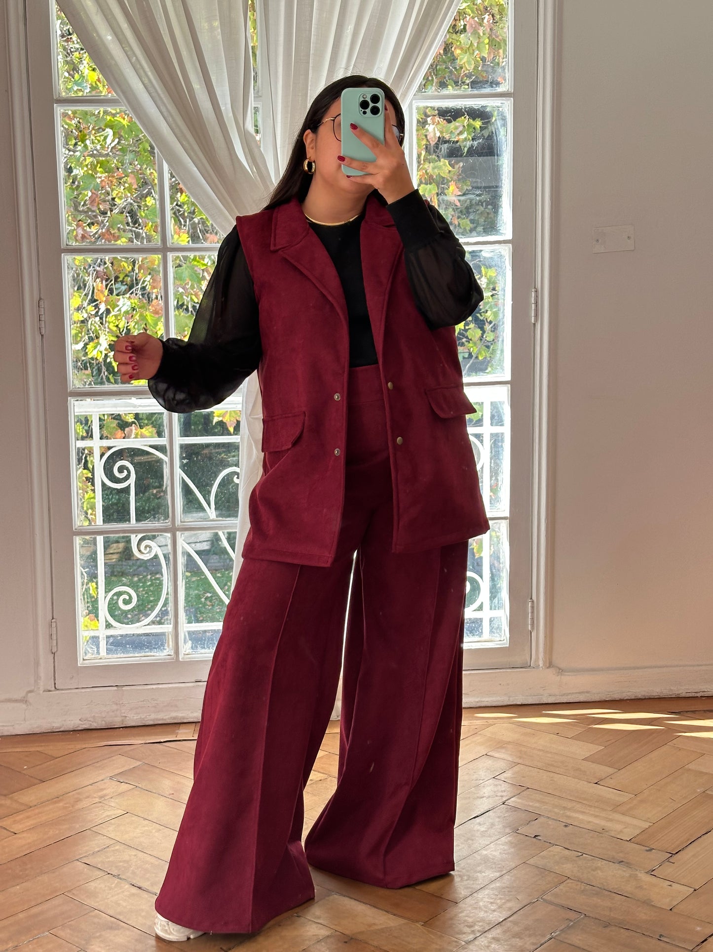 Blazer Almendra Sin Manga Agamuzado