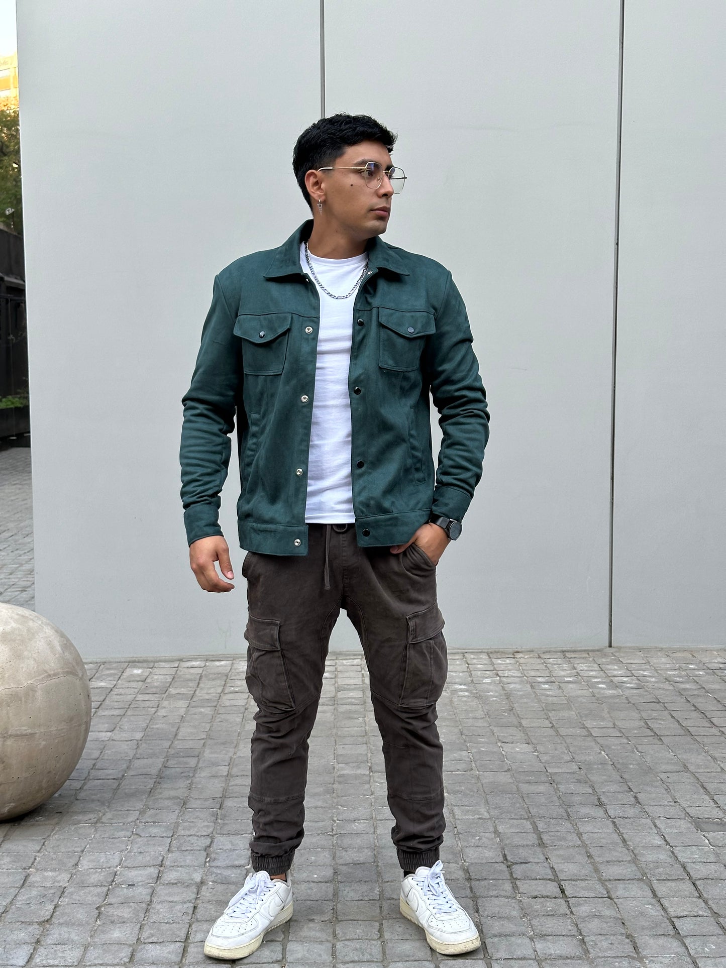 Chaqueta Libertee Hombre Tela Agamuzada