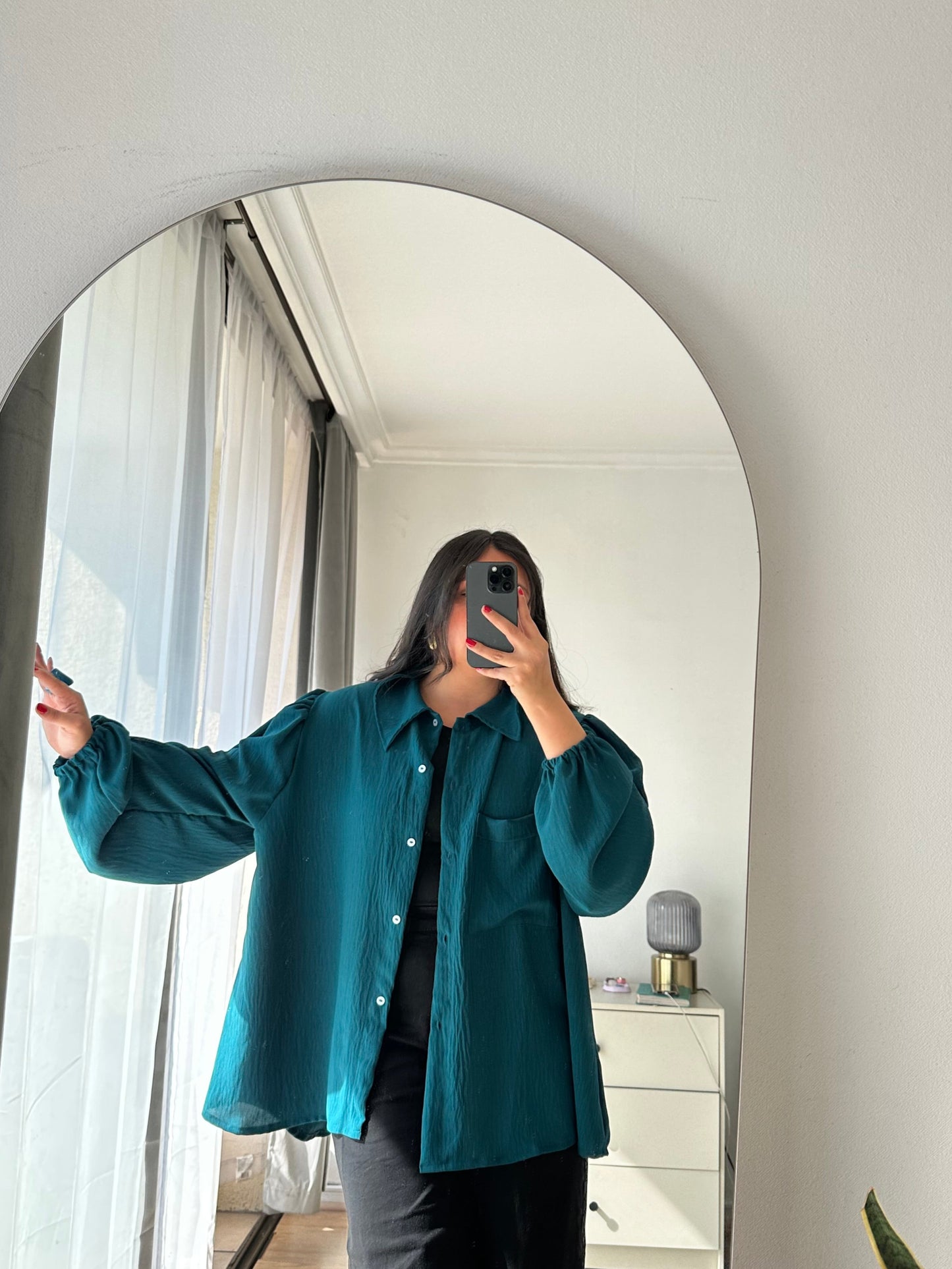 Camisa Sary Oversize Tela Cey
