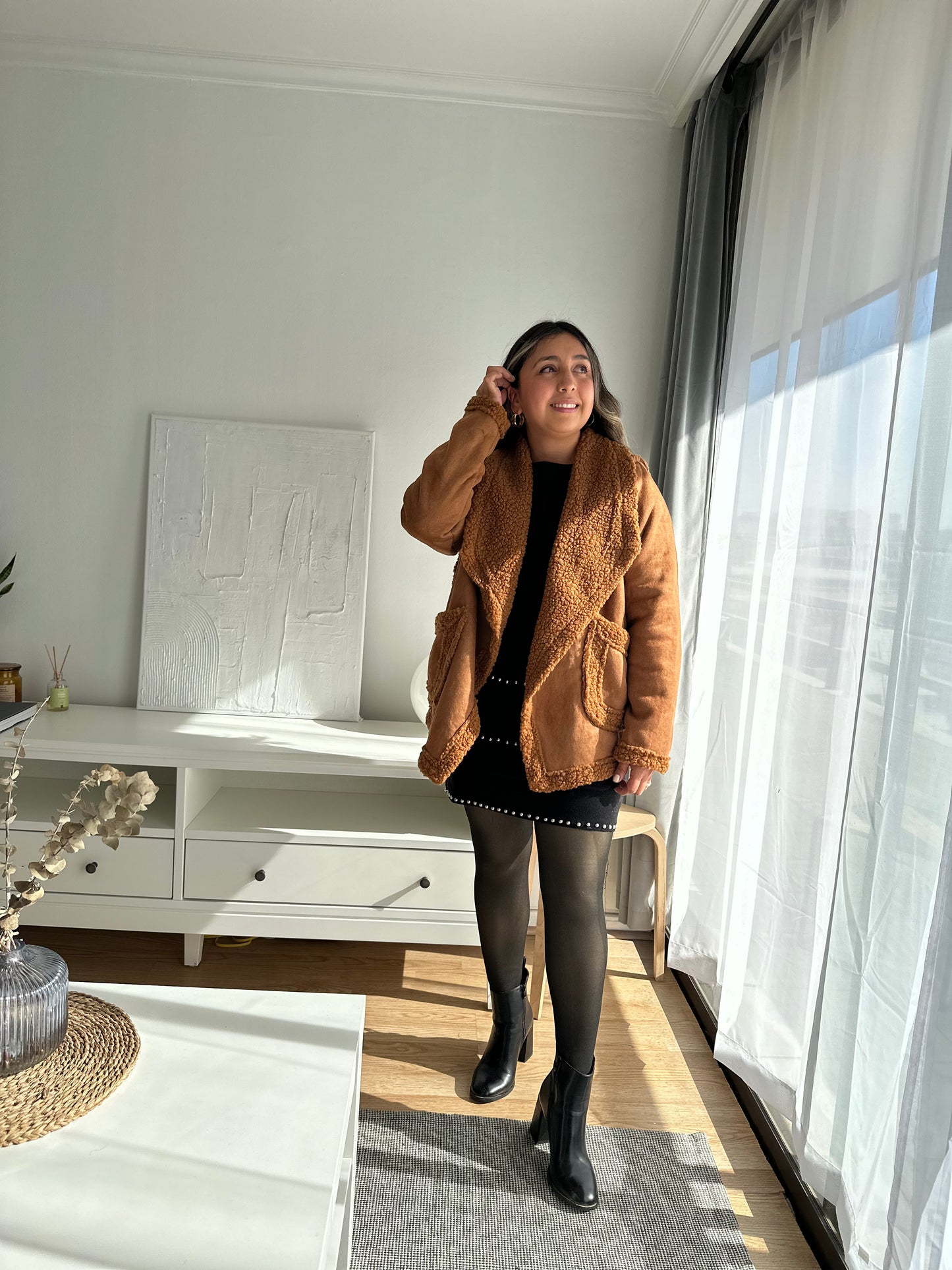 Chaqueta Corderito Agamuzada