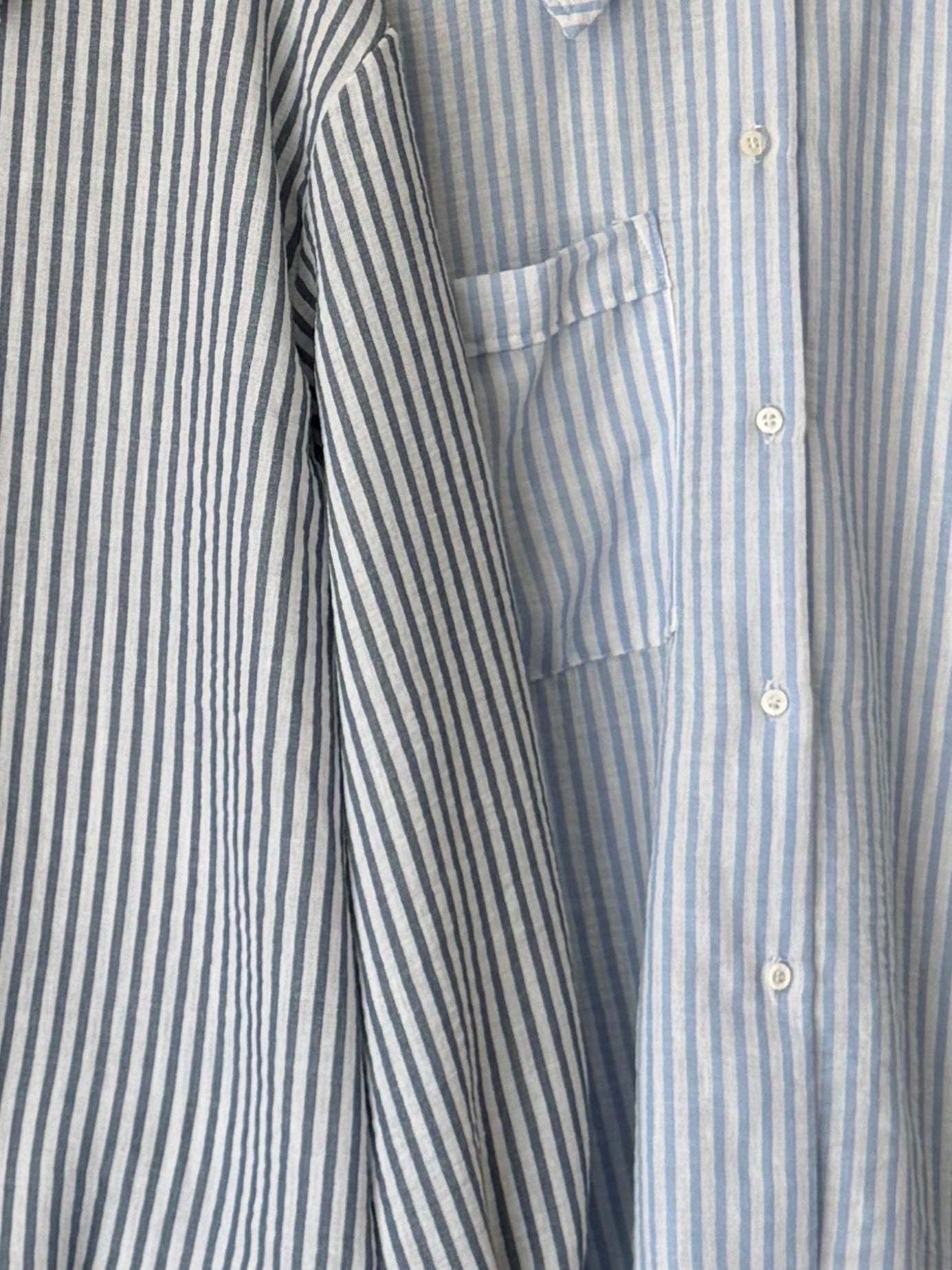 Camisa Sary Oversize Simil Lino Lineas