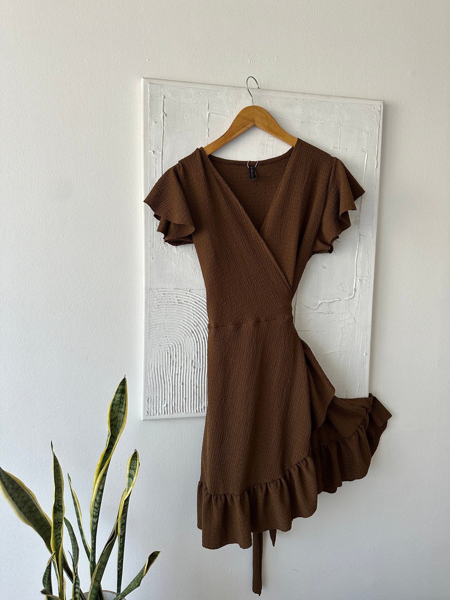 Vestido Maciel Manga Vuelos Tela Bambula