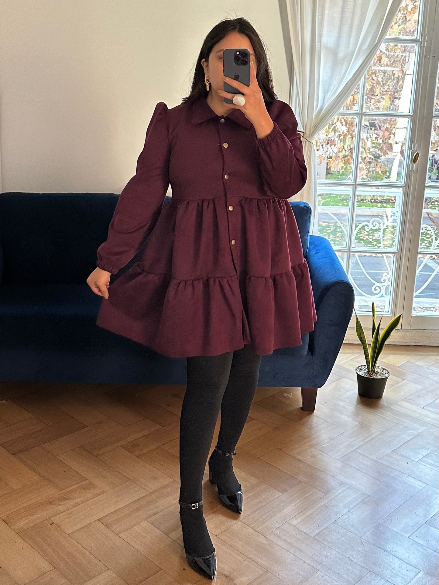 Vestido Adelle Tela Agamuzada