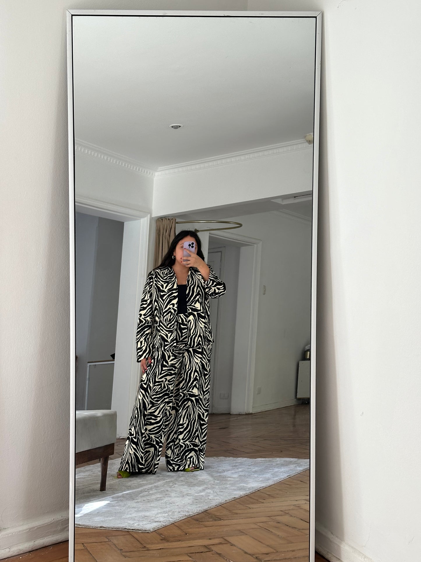 Conjunto Maria Jose Tela Scuba print
