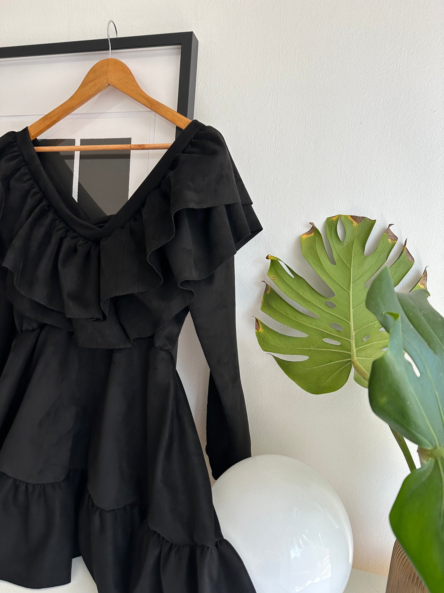 Vestido Paulina Tela Scuba Manga Larga