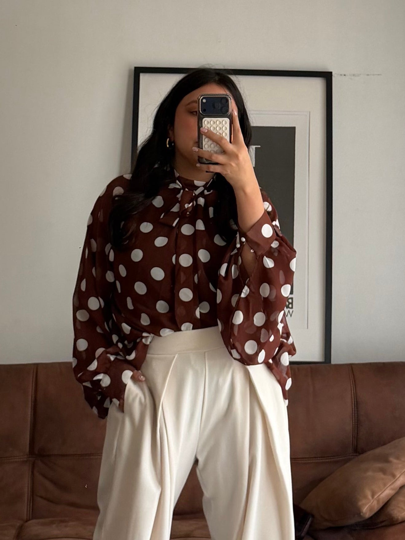 Blusa Puntos Gasa