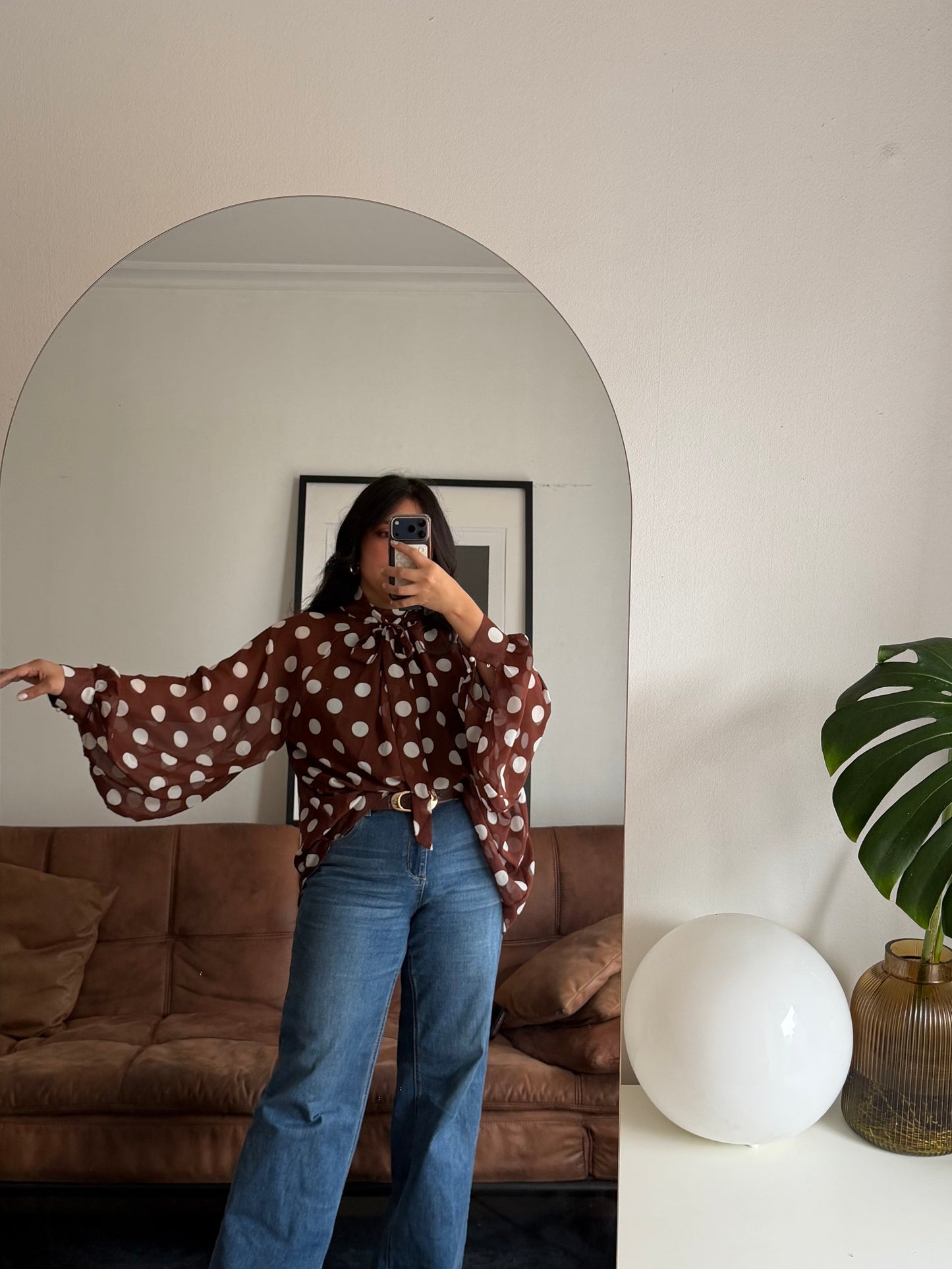 Blusa Puntos Gasa