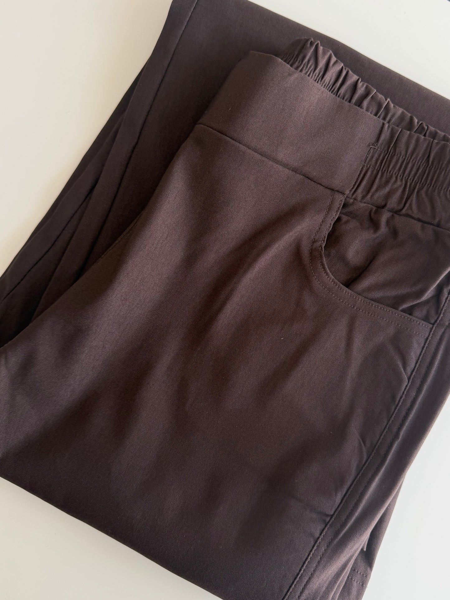 Pantalón Gabardina Elasticada Con Polar Por Dentro 9043