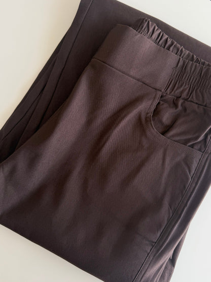 Pantalón Gabardina Elasticada Con Polar Por Dentro 9043
