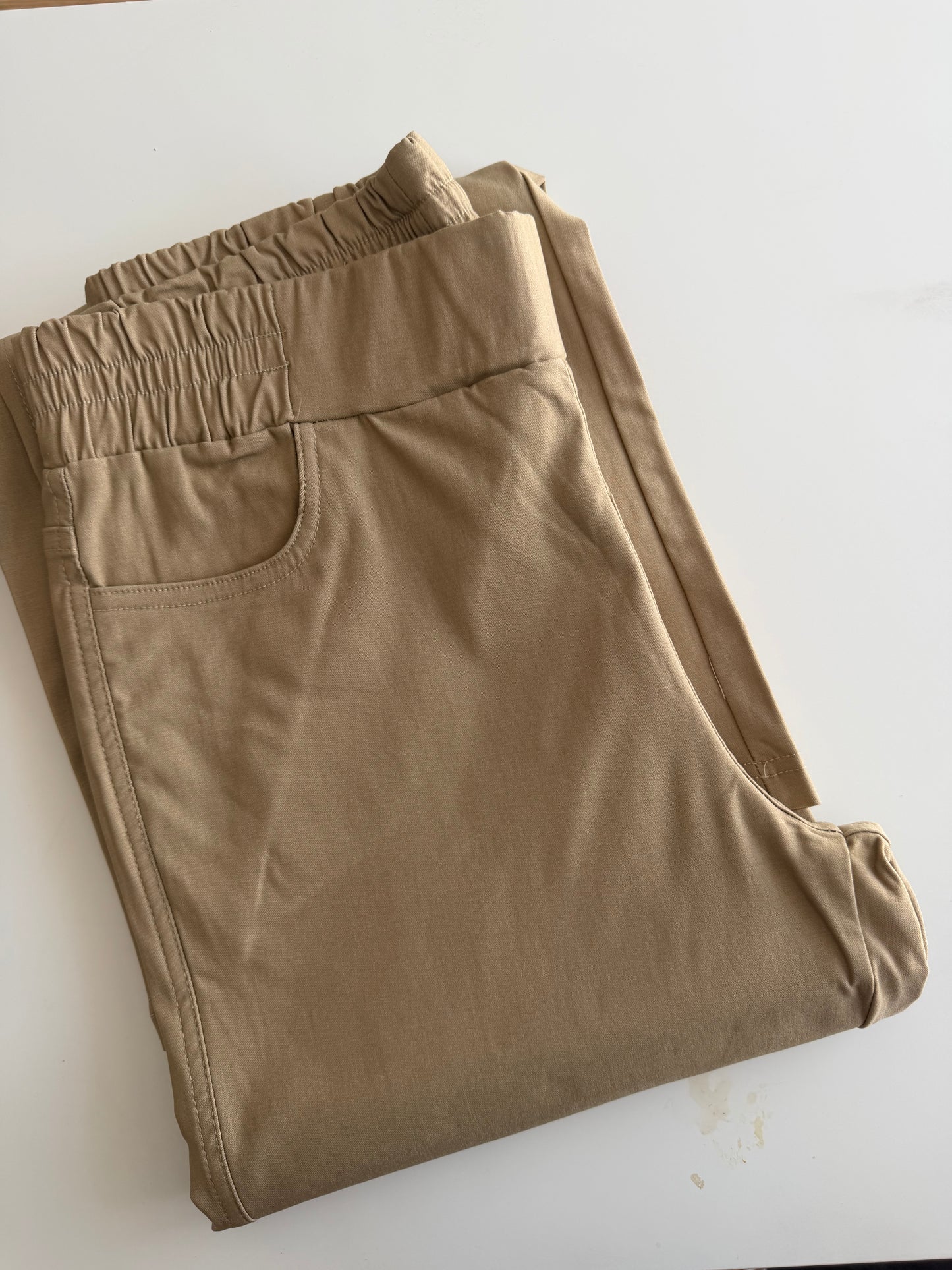 Pantalón Gabardina Elasticada Con Polar Por Dentro 9043