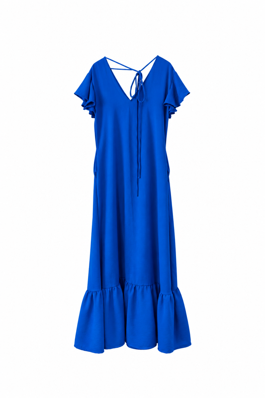 Vestido Ayda Midi Vuelos Tela Cey