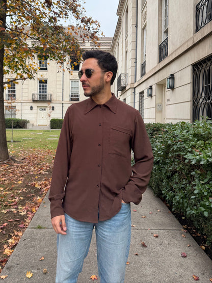Camisa Ignacio Manga Larga Tela Cey Hombre