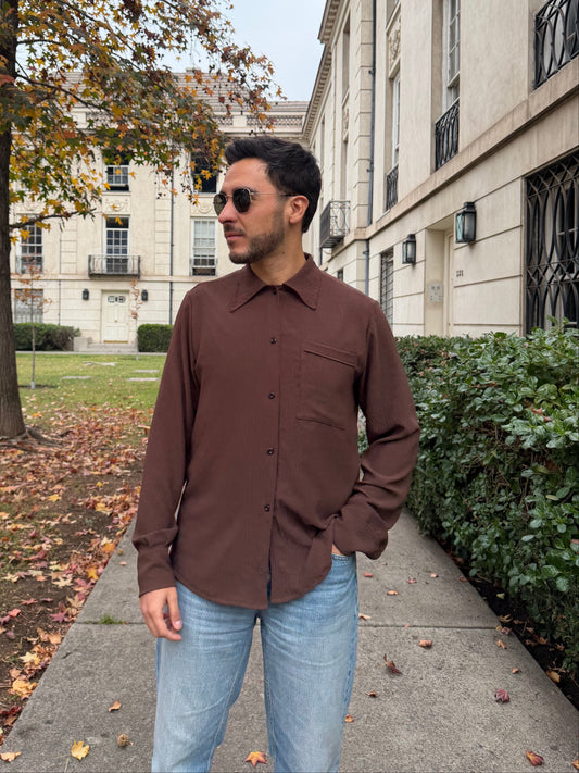 Camisa Ignacio Manga Larga Tela Cey Hombre