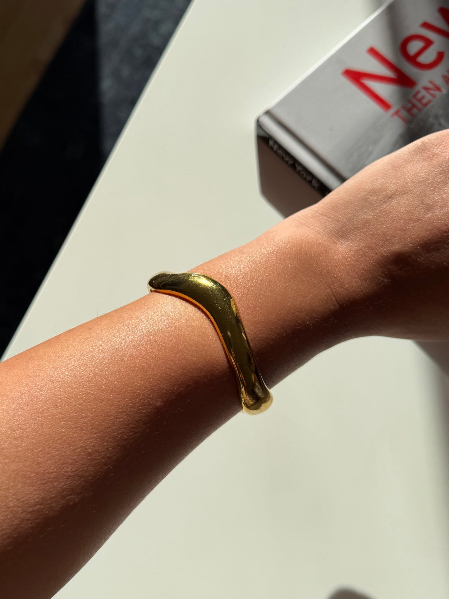Pulsera esclava Dorada Acero Quirúrgico