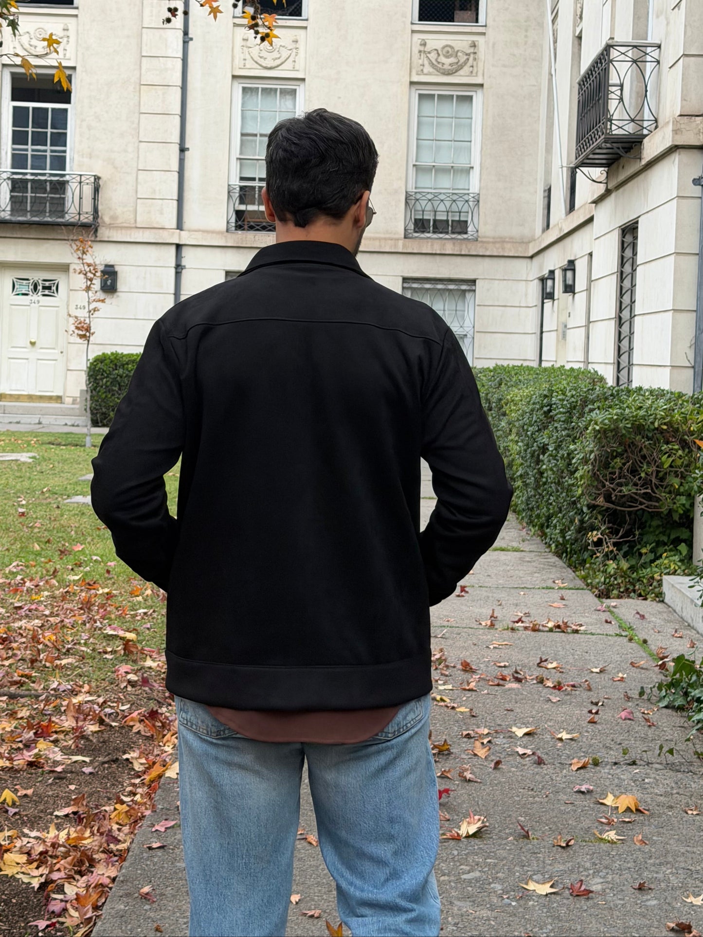 Chaqueta Sebastian Tela Agamuzada Manga Larga Hombre
