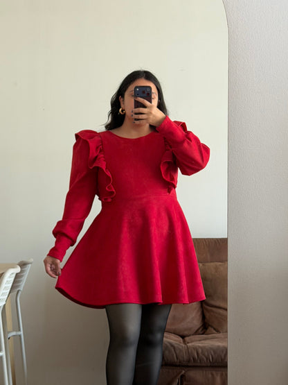 Vestido Karina Tela Agamuzada