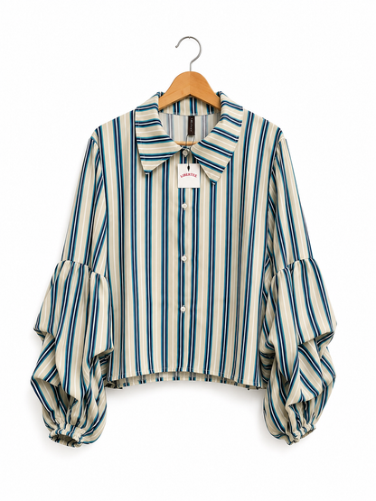 Camisa Gracia Lineas Tela Crep