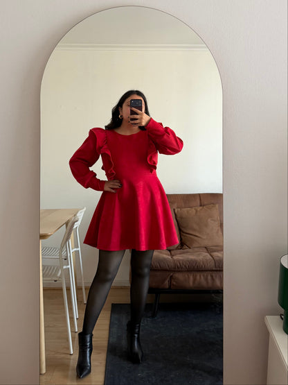 Vestido Karina Tela Agamuzada