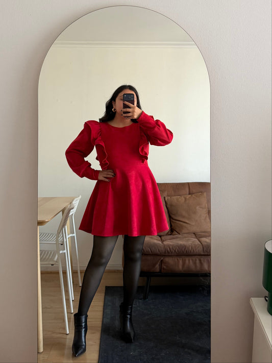 Vestido Karina Tela Agamuzada