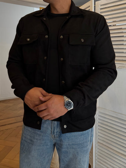 Chaqueta Sebastian Tela Agamuzada Manga Larga Hombre