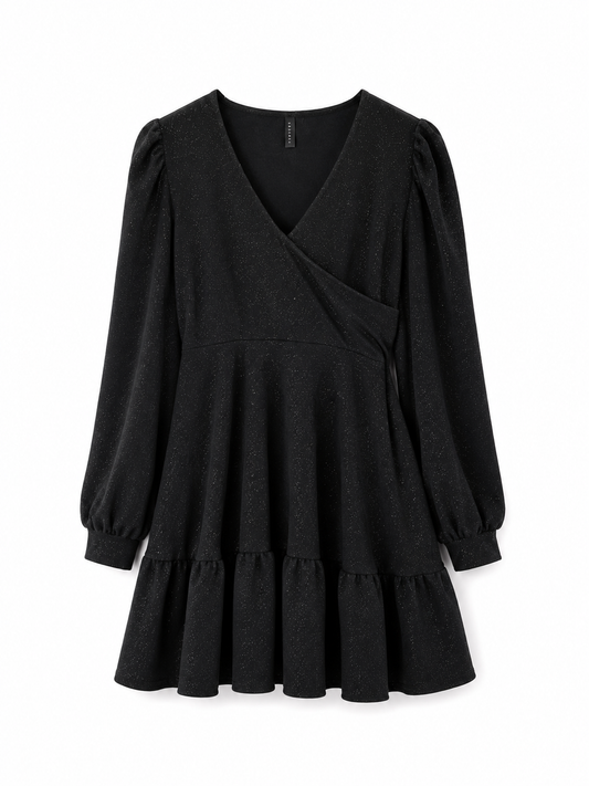 Vestido Angelica Corto Tela Sofia Brillos