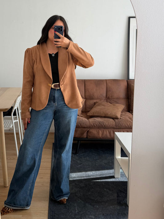 Blazer Adriana Tela Agamuzada