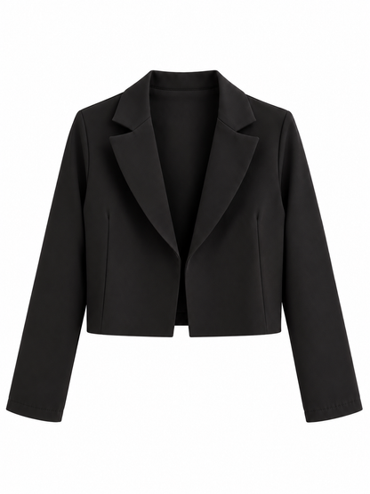 Blazer Corto Romina Tela Gabardina