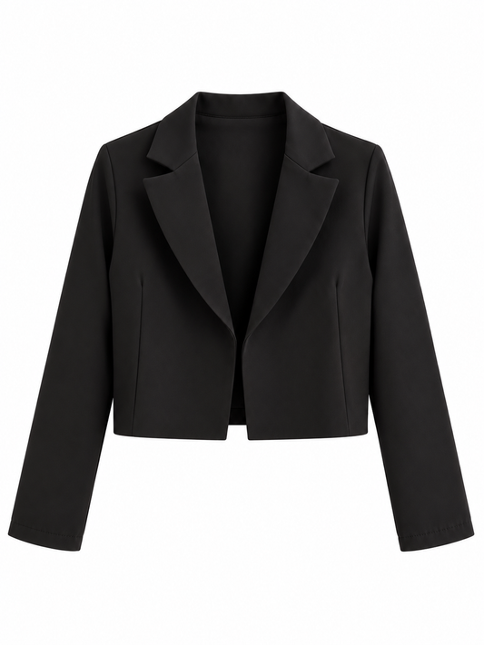 Blazer Corto Romina Tela Gabardina