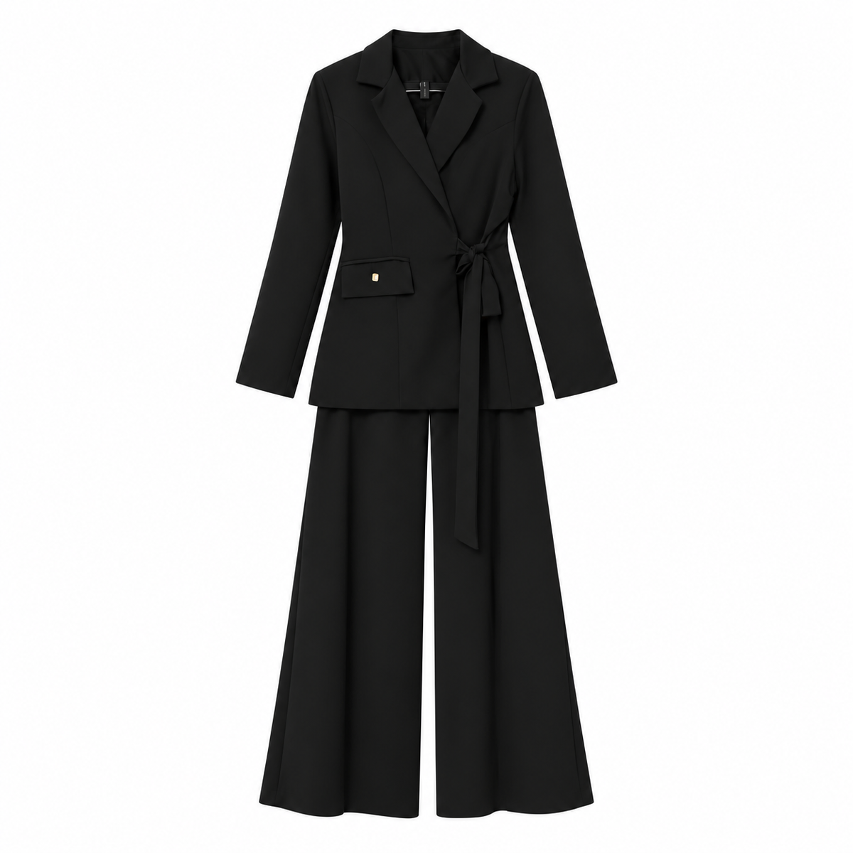 Conjunto Blazer Rebeca Tipo Sastrero + Pantalón Isidora Sin Bolsillo Tela Scuba Elasticada