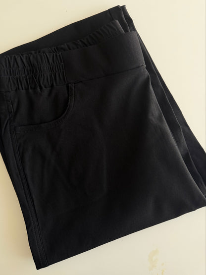Pantalón Gabardina Elasticada Con Polar Por Dentro 9043