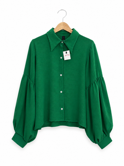 Camisa Geraldine Tela Cey Manga Larga