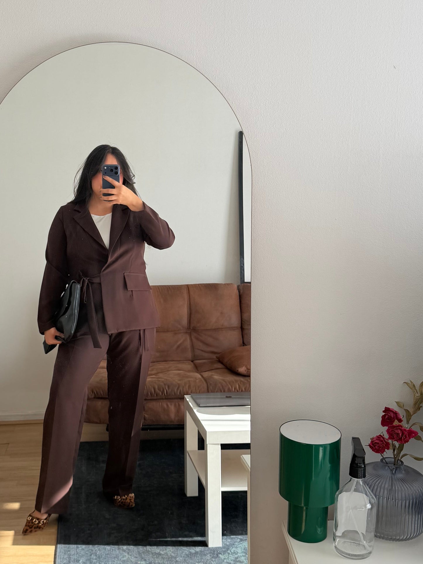 Blazer Rebeca Con Amarra Gabardina