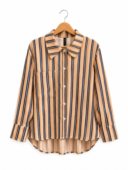 Camisa Ibiza Lineas Tela Crep