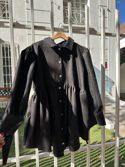 Camisa Meghan Mezclilla Semi- Elasticada