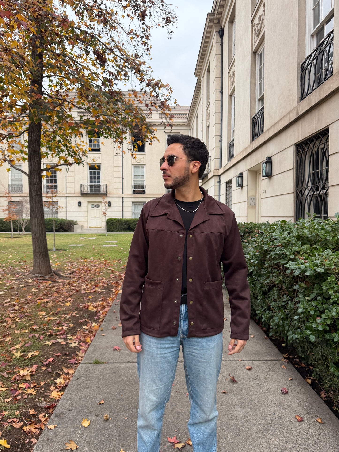 Chaqueta Jose Tela Agamuzada Manga Larga Hombre