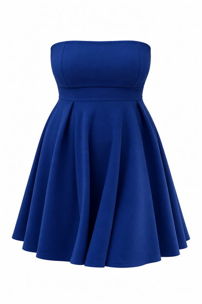 Vestido Strapless Bianca Tela Scuba