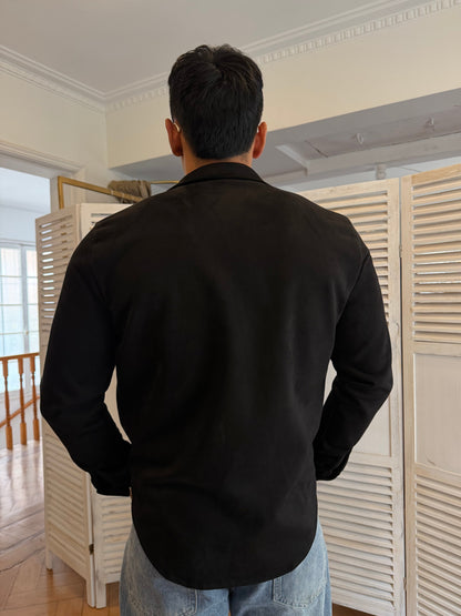 Chaqueta Sebastian Tela Agamuzada Manga Larga Hombre