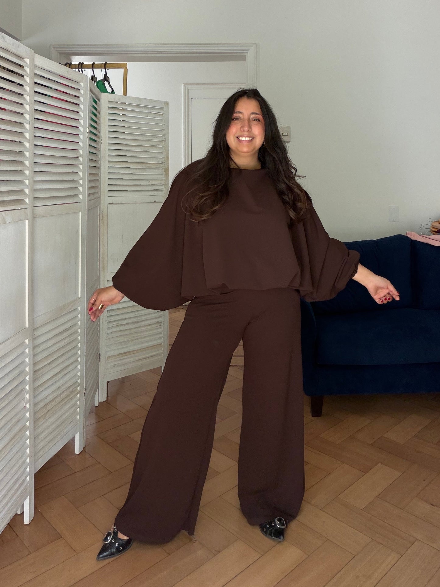 Polera Elasticada Isidora Tela Scuba