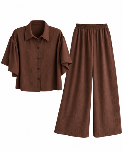 Conjunto Kiara Manga Corta Tela Cey