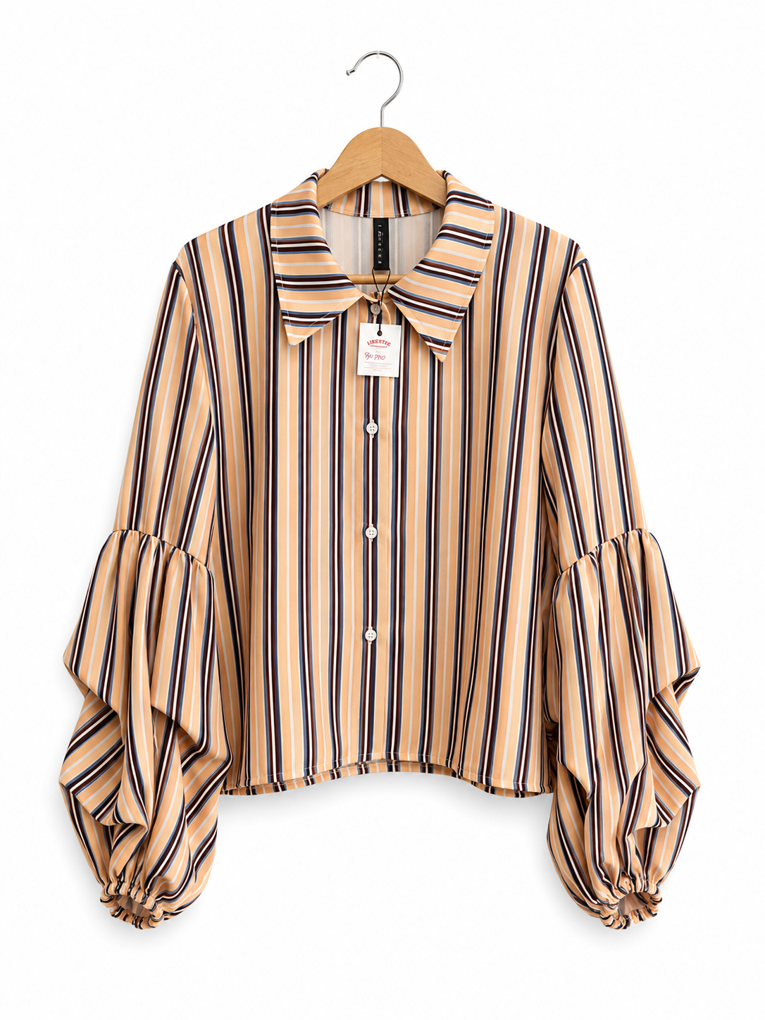 Camisa Gracia Lineas Tela Crep