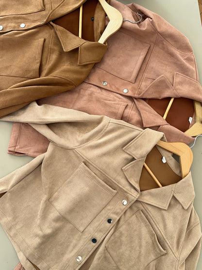 Chaqueta Varsovia Tela Agamuzada