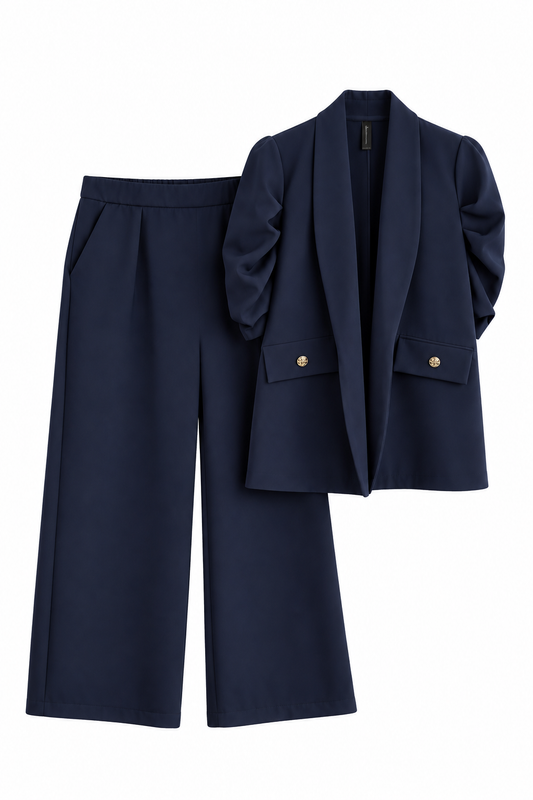 Conjunto Blazer Siena Manga Corta Princesa + Pantalón Moira