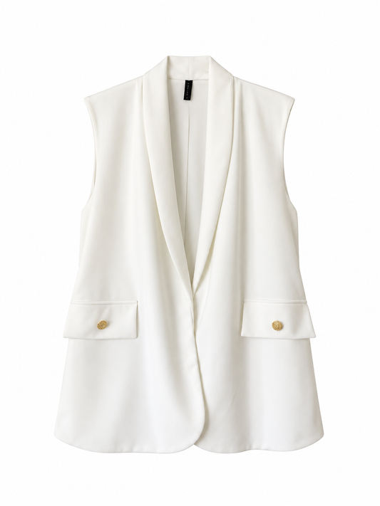 Blazer Siena Sin Manga Tela Scuba